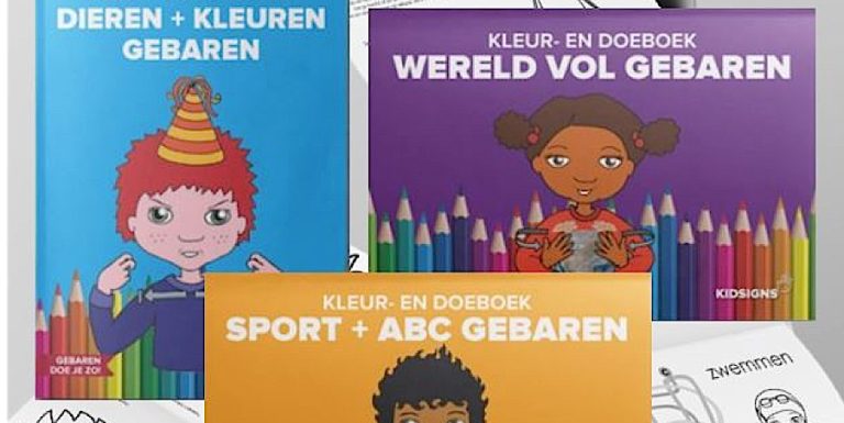 KidSigns: nieuwe kleur- en doeboeken