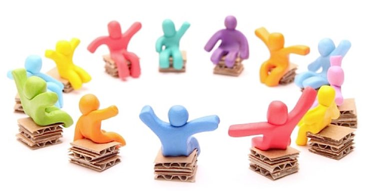 Volwassenen met TOS met elkaar in gesprek