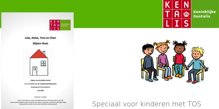 Prentenboekje over corona voor jonge kinderen met TOS