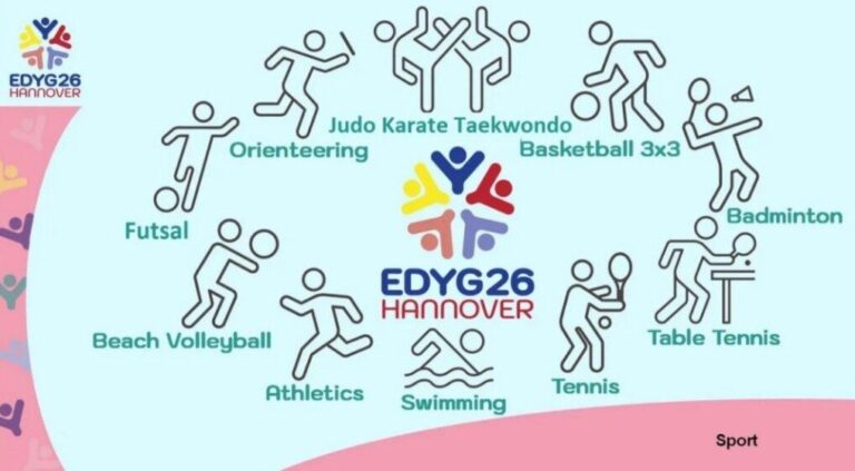Logo van de European Deaf Youth Games 2026